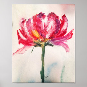 Abstract Floral Premium 5x7 Canvas Gloss-Poster Poster