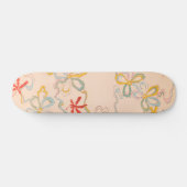 Abstract Floral Print Japans patroon Skateboard (Horizontaal)