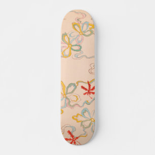 Abstract Floral Print  Japans patroon Skateboard