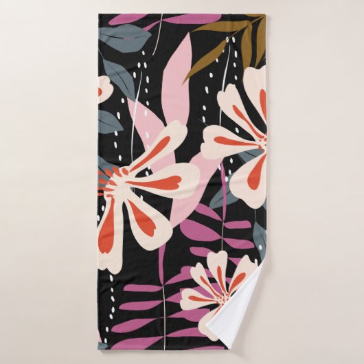 Abstract floral surface pattern seamless backgroun (Serviette de bain)