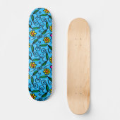 Abstract Florale Skateboard (Voorkant)