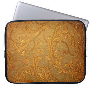 Abstract  floreel ornament patroon laptop sleeve