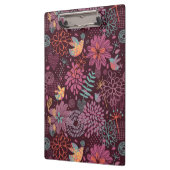 Abstract floreel patroon met vogels klembord (Links)