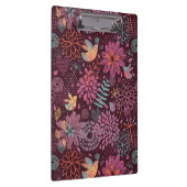 Abstract floreel patroon met vogels klembord (Rechts)
