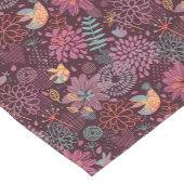 Abstract floreel patroon met vogels korte tafelloper (Hoek)