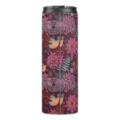 Abstract floreel patroon met vogels thermosbeker (Achterkant)