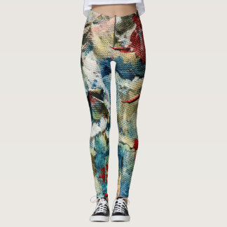 Abstract Flow Broeken Leggings