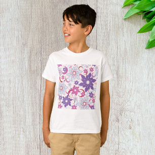 Abstract Flower Achtergrond Jongens T-shirt