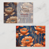 Abstract Flower Personalized visitekaartje (Voorkant / Achterkant)