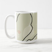 Abstract Flowers Coffee/Hot Chocolate Mug (Gauche)