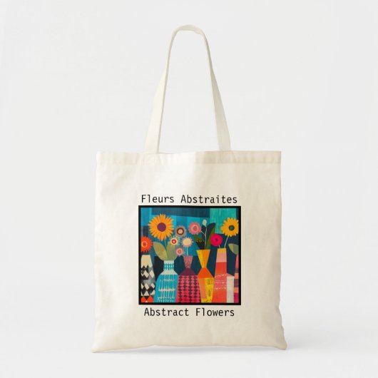Abstract Flowers women's Tote Bag (Voorkant)