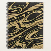 Abstract Fluid Art - Black Marble Effect (Devant)