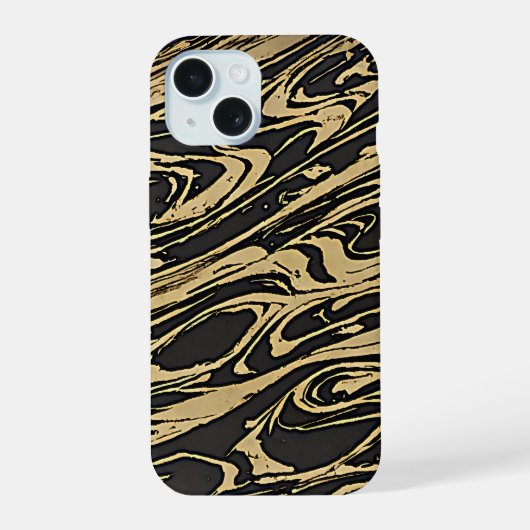 Abstract Fluid Art - Black Marble Effect (Verso)