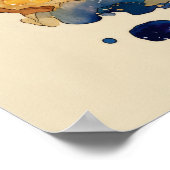 Abstract Fluid Ink Archer – Modern Motion Wall Art Poster (Hoek)