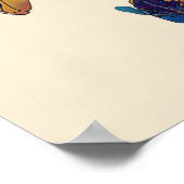 Abstract Fluid Ink Basketball Player – Modern Art Poster (Hoek)