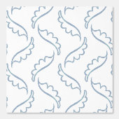 Abstract Foliage Modern Licht Wit en Blauw Behang (Voorkant)
