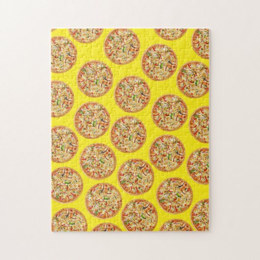 Abstract Food art, Pizza Legpuzzel (Verticaal)