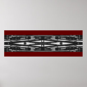 Abstract fotoontwerp; 12 x 36 inch poster