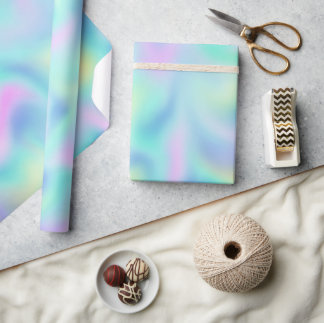 Abstract Fraaie Pastelkrullen Patroon Cadeaupapier