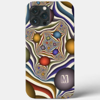 Abstract fractaal kunstmonogram omhoog vliegen