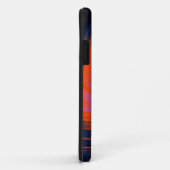 Abstract fractaal patroon spiraal paars en oranje Case-Mate iPhone case (Achterkant/rechts)