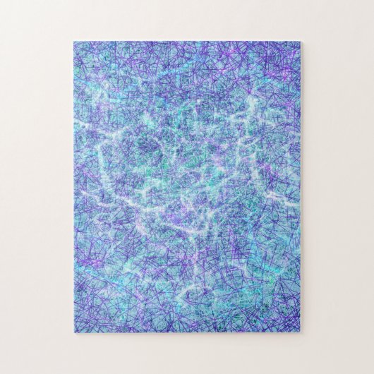 Abstract fractaal water moeilijk, moeilijk legpuzzel (Verticaal)