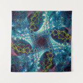 Abstract fractal background - computer-generated i wandkleed (Voorkant (horizontaal))