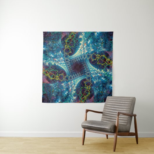 Abstract fractal background - computer-generated i wandkleed (In Situ (horizontaal))