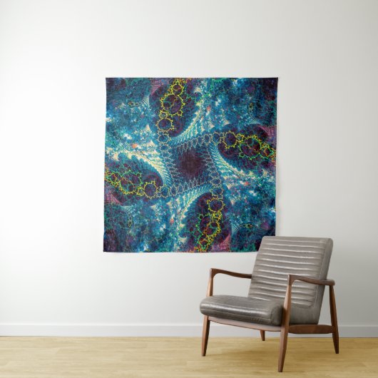 Abstract fractal background - computer-generated i wandkleed (In situ)