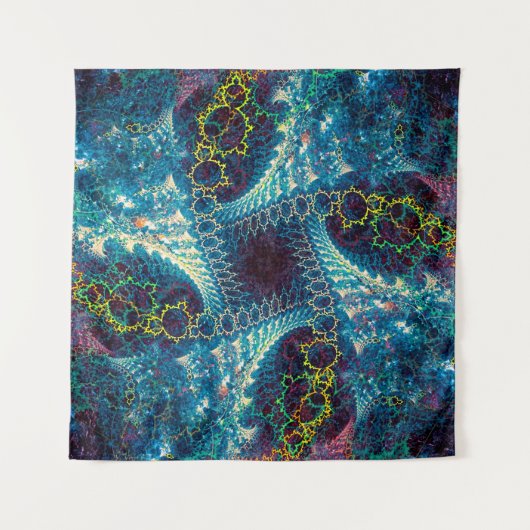 Abstract fractal background - computer-generated i wandkleed (Voorkant)