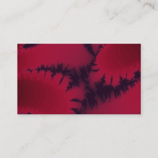 Abstract fractal Burgundy Plum Fractal Artwork Visitekaartje (Voorkant)