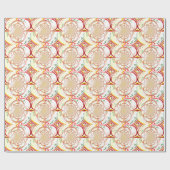 Abstract fractal Design in Sunset Colors Cadeaupapier (Vlak)