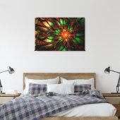 Abstract fractal flower design.  canvas afdruk (Insitu (Slaapkamer))