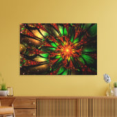 Abstract fractal flower design.  canvas afdruk (Insitu (Woonkamer))