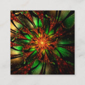 Abstract fractal flower design. kortingskaartje (Voorkant)