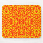 Abstract fractal in rood en Oranje Muismat (Voorkant)