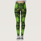 abstract fractal patroon leggings (Voorkant)