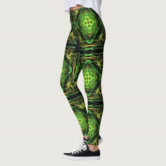 abstract fractal patroon leggings (Links)