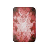 Abstract Fractal Patroon van Bright Red Kaleidosco Badmat (Voorkant Verticaal)