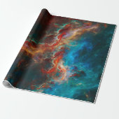 Abstract fractal patterns and shapes. United Infin Cadeaupapier (Uitgerold)