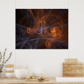 abstract fractal poster (Keuken)