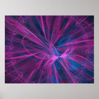 abstract fractal poster