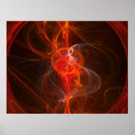 abstract fractal poster