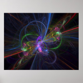 abstract fractal poster