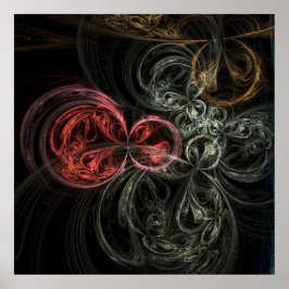 abstract fractal poster