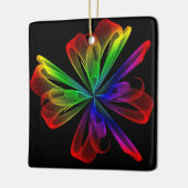 Abstract fractal Wave Design Keramisch Ornament (Links)