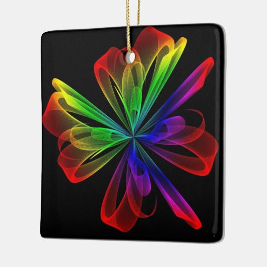 Abstract fractal Wave Design Keramisch Ornament (Links)