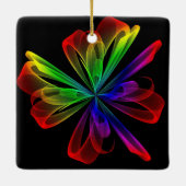 Abstract fractal Wave Design Keramisch Ornament (Achterkant)
