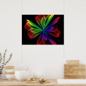 Abstract fractal Wave Design Poster (Keuken)