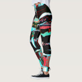 Abstract Freedom – Custom All‑Over‑Print Leggings (Gauche)